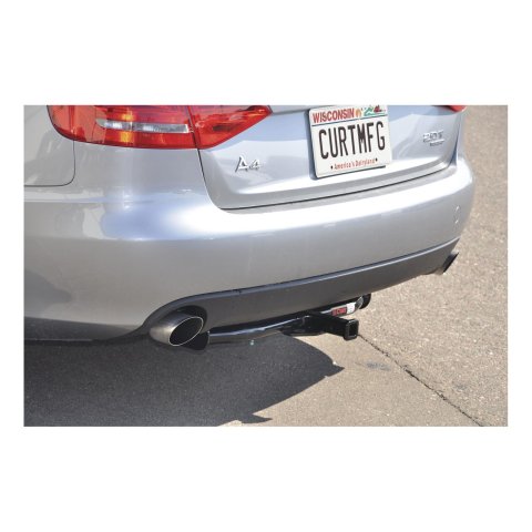 CURT Class 1 Receiver Hitch 111953 Trailer Hitch, I, 1/4 in. Receiver, Black Powdercoated, Audi, Each thumbnail 1