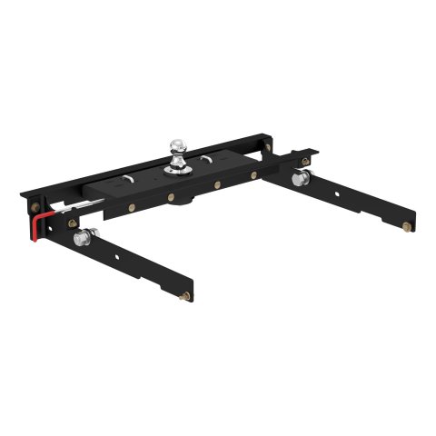 CURT Double-Lock Gooseneck Hitches for 1980-1996 F-150, 1980-1998 F-250, 1980-1997 F-350 - 60723 Hitch, Double-Lock, Bed Location, Steel, Black, Chrome Steel Hitch Ball, Ford, Kit