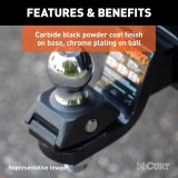 Curt Manufacturing Hitch Balls 40246 Trailer Ball, RockerBall 2" Cushion Trailer Ball (3/4" Shank, 3,500 lbs., Packaged) thumbnail 7
