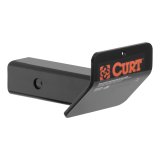 CURT Hitch Tube Covers 31007 Receiver Covers, Skid Shield Design, 2 in. x 2 in., Black Powdercoated, Universal, Each thumbnail 2