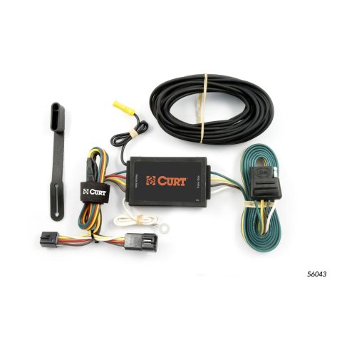 CURT Custom Wiring Connector Harnesses for 2003-2007 CTS - 56043 Vehicle Towing Harness Adapter, T-Connector, 3-Wire System, Cadillac, Each thumbnail 1