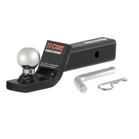 CURT Fusion Mount Ball Mounts 45134 Receiver Hitch Mount, Mount, 2 in. Drop, 2 in. Ball, Each thumbnail 1