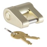 CURT Coupler Locks 23022 Latch Lock, Steel, Brass Plated, 2 Keys, 1/4 in. Diameter, 3/4 in. Span, Each thumbnail 2