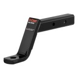 CURT Dual-Length Ball Mounts 45240 Receiver Hitch Mount, Black, 2 in. Square, 6 in. Drop, 4 in. Rise, 9.250 in. or 12.250 in Length, Each thumbnail 1