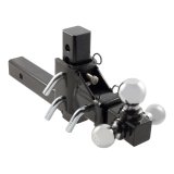 CURT Tri-Ball Ball Mounts 45799 Receiver Hitch Mount, Adjustable Mount, Each thumbnail 1