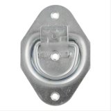 CURT Recessed Tie-Downs 83601 Cargo Tie-Down Anchor, Recessed, Steel, Silver, 1,200 lb.Capacity, Each thumbnail 1