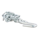 CURT Safety Chain Assemblies 80020 Chain, Steel, Zinc Plated, 2,000 lb. Break Force, 27 in. Length, S-Hook Ends, Each thumbnail 1