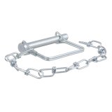 CURT Coupler Safety Pins 28000 Trailer Pin, 3/8 in. Diameter, Steel, Zinc Finish, Each thumbnail 1