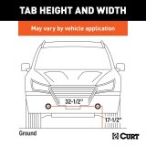 CURT Custom Tow Bar Base Plates 70111 Adapter Bracket, Plate, Steel, Black Powdercoated, Cadillac, Chevrolet, GMC, Kit thumbnail 6