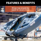 CURT Cargo Strap Sets 19235 Tie-Down Straps, Replacement Safety Straps for Kayak Holders, 2-Pack, Sold as a Pair thumbnail 1