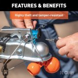CURT Universal Tri-Ball Trailer Coupler Locks 23082 Receiver Hitch and Locks, Lock, Fits 1 7/8 in., 2.0 in., 2 5/16 in. Ball, Kit thumbnail 5