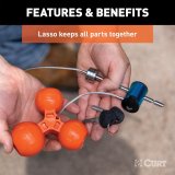 CURT Universal Tri-Ball Trailer Coupler Locks 23082 Receiver Hitch and Locks, Lock, Fits 1 7/8 in., 2.0 in., 2 5/16 in. Ball, Kit thumbnail 7