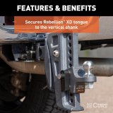 CURT Rebellion XD Tongue Locks 45938 Receiver Hitch and Coupler Locks, Trailer Hitch Lock, Lock, Each thumbnail 4