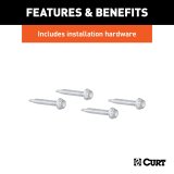 CURT Trailer Wiring Harness Opening Cover Plates 55417 Connector Dust Cover, 7-Way to Fit Factory Truck Bed Connector Opening, Chevrolet/GMC, Each thumbnail 7