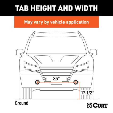 CURT Custom Tow Bar Base Plates for 2015-2017 EXPEDITION, NAVIGATOR, 2009-2023 F-150 - 70130 Adapter Bracket, Plate, Steel, Black Powdercoated, Ford, Lincoln, Kit thumbnail 2