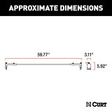 CURT Jeep Roof Rack Crossbars for 2020-2023 GLADIATOR, 2018-2023 WRANGLER - 18122 thumbnail 2