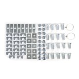 CURT Custom Fifth Wheel Bracket Kits for 2004-2024 TITAN - 16470 Brackets, Steel, Gloss Black, Nissan, Set thumbnail 1