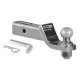 CURT Ready-Tow Ball Mounts 45293 Receiver Hitch Mount, Steel, Chrome, 2 in. Square, 2 in. Drop, .750 in. Rise, 8.25 in. Length, Each thumbnail 2
