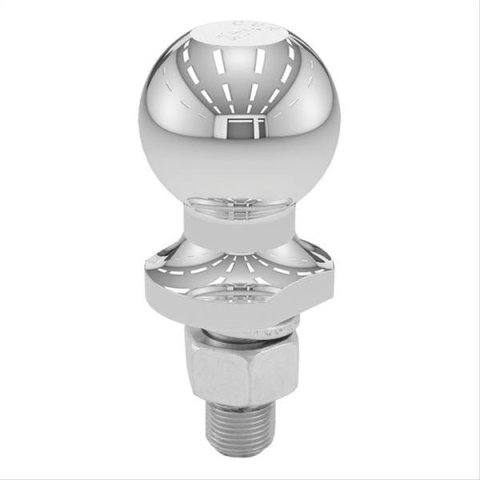 CURT Hitch Balls 40003 Ball, Chrome, 2 in. Ball, 0.750 in. Diameter Shank, 1.750 in. Length Shank, 3,500 lbs., Each