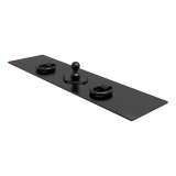 CURT Gooseneck Flat Plate Hitches 65500 Hitch, Plate, Carbide Powdercoated, 2-5/16 in. Ball, 30,000 GTW, Universal, Each thumbnail 1