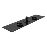 CURT Gooseneck Flat Plate Hitches 65500 Hitch, Plate, Carbide Powdercoated, 2-5/16 in. Ball, 30,000 GTW, Universal, Each thumbnail 2
