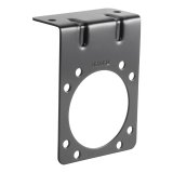 CURT Trailer Wire Connector Brackets 58291 Vehicle Towing Harness Adapter Mounting Bracket, Bracket, Black Zinc, Each thumbnail 1