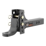 CURT Adjustable Ball Mounts 45901 Receiver Hitch Mount, Adjustable, 2 in. Square Mount, Steel, Black Powdercoated, Each thumbnail 3