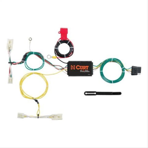 CURT Custom Wiring Connector Harnesses for 2012-2019 PRIUS C - 56275 Adapter, Vehicle Towing Harness, 3 to 2 Powered Converter, Toyota, Kit thumbnail 1