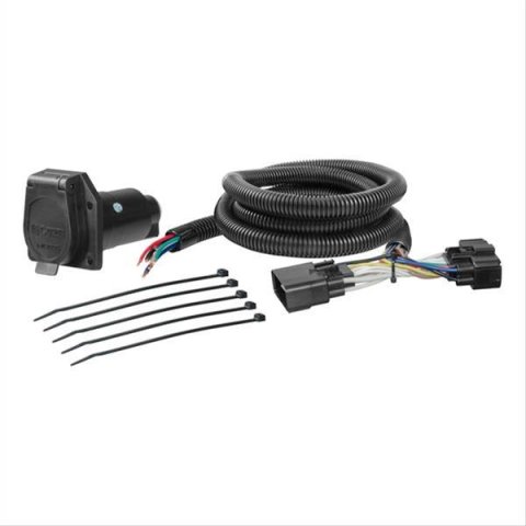 CURT Custom Wiring Connector Harnesses 56278 T-Connector, Vehicle Towing Harness Adapter, 7-way RV Female Socket, Ford, Each