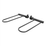 CURT Tray-Style Bike Rack Cradles for Fat Tires 18091 Accessories, For Tires, Compatible With Racks, Steel, Black, Pair thumbnail 2