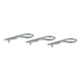 CURT Hitch Pin Clips 21602 Hair Pins, Clips, Fits 1/2 in. or 5/8 in. Pins, Steel, Zinc Plated, Set of 3 thumbnail 2