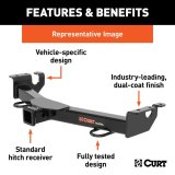CURT Receiver Hitches for 2019-2025 2500 - 31089 Hitch, Front, 2 in. Square, 500 lb. Max Tongue, 5,000 lb. Max Trailer, Square Tube Welded, Black Powdercoated, Ram, Each thumbnail 3