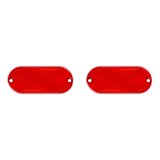 CURT Replacement Reflectors 19234 Receiver Hitch Components, for Aluminum Cargo Carrier, Sold as a Pair thumbnail 1