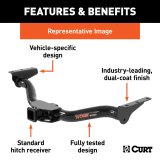 CURT Class 3 Receiver Hitch 13481 Trailer Hitch, Trailer Hitch, 2" Receiver, Select Volkswagen Atlas thumbnail 4