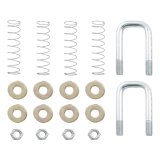 Curt Manufacturing Trailer Safety Chains and Cables 19260 Gooseneck Hitch Chain U-Bolt Kit, Replacement Original Double Lock Chain Anchor Kit (Fits 60607 thumbnail 1
