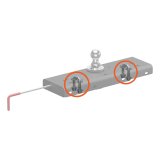 Curt Manufacturing Trailer Safety Chains and Cables 19260 Gooseneck Hitch Chain U-Bolt Kit, Replacement Original Double Lock Chain Anchor Kit (Fits 60607 thumbnail 2