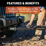CURT Custom Tow Bar Base Plates for 2014-2018 CHEROKEE - 70134 Adapter Bracket, Plate, Steel, Black Powdercoated, Jeep, Kit thumbnail 5