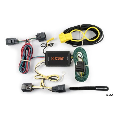 CURT Custom Wiring Connector Harnesses for 2005-2008 MAGNUM - 55562 Vehicle Towing Harness Adapter, T-Connector, 3-Wire System, Circuit Protected Converter, Dodge, Each