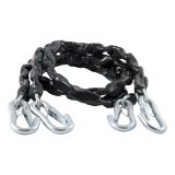 CURT Safety Chain Assemblies 19749 Assembly, 30 Grade, Steel, Black, Latch Hooks Ends, 5,000 lbs. Break Force, 60 in. Length, Pair thumbnail 2