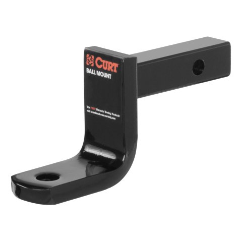 CURT Powdercoated Ball Mounts 45017 Receiver Hitch Mount, Mount, 6 1/4 in. Length