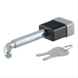 CURT Receiver Locks 23024 Hitch Lock, Bent Pin, Steel, Chrome, 1/2 in. Diameter Pin, 5/8 in. Diameter Adapter Sleeve, 2 Keys, Each thumbnail 2