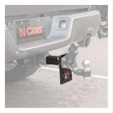 CURT Adjustable Pintle Mounts 48323 Mount, 10,000 lbs. GTW, 3-Position Mounting, 2 in. Square Receiver Mount, Steel, Black Carbide, Each thumbnail 3