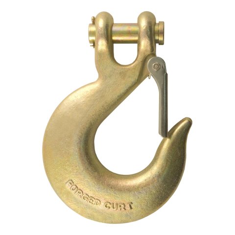 CURT Safety Chain Hooks 81920 Chain, Clevis Grab Hook, 5/8 in., 65,000 lb. Workload, Zinc, Each