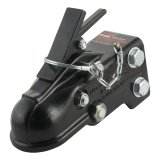 CURT Adjustable Couplers 25328 Trailer Coupler, Adjustable, Simple Latch, Steel, Black, 2,250 lbs. Tongue Weight, 15,000 lbs. Gross Load thumbnail 1