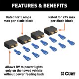 Curt Manufacturing Turn Signal Wiring Kits 58999 RV Harness Diode Kit thumbnail 2