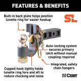 Curt Manufacturing Tow Hooks and Covers 48407 Hitch, SecureLatch Hitch thumbnail 3