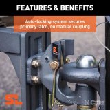 CURT SecureLatch Ball/Pintle Hooks 48410 Pintle, Pintle thumbnail 5