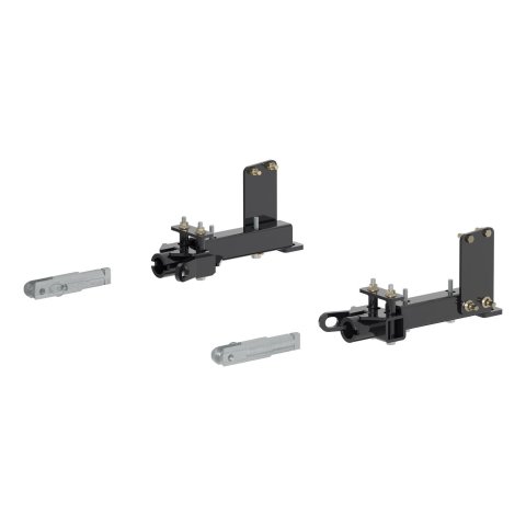 CURT Custom Tow Bar Base Plates for 2011-2013 DURANGO, 2011-2021 GRAND CHEROKEE, 2022 CHEROKEE WK - 70101 Adapter Bracket, Plate, Steel, Black Powdercoated, Dodge, Jeep, Kit