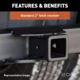 CURT Class 5 Receiver Hitch 15928 Hitches, V, Universal Weld-On Trailer Hitch, 2 in. Receiver, Up to 44 in. Frames, 18 in. Drop, Adjustable Side Plates, Each thumbnail 2