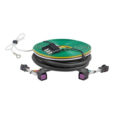 CURT Custom Towed-Vehicle RV Wiring Harnesses 58984 Trailer Connector Kit, Harness, 4-Way Flat, Chevrolet, GMC, Kit thumbnail 1